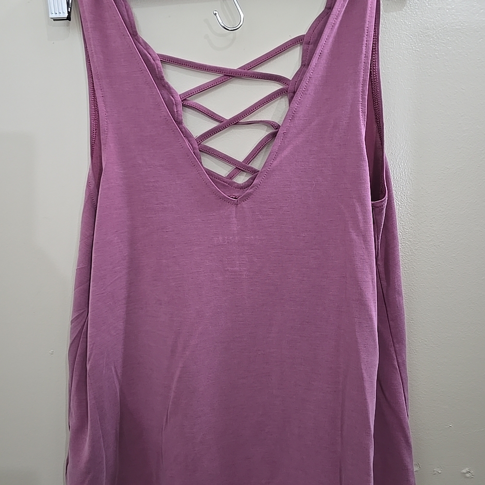 American Eagle Outfitters Soft‎ And Sexy Sueded Pink/Mauve Sz S Tank Top
